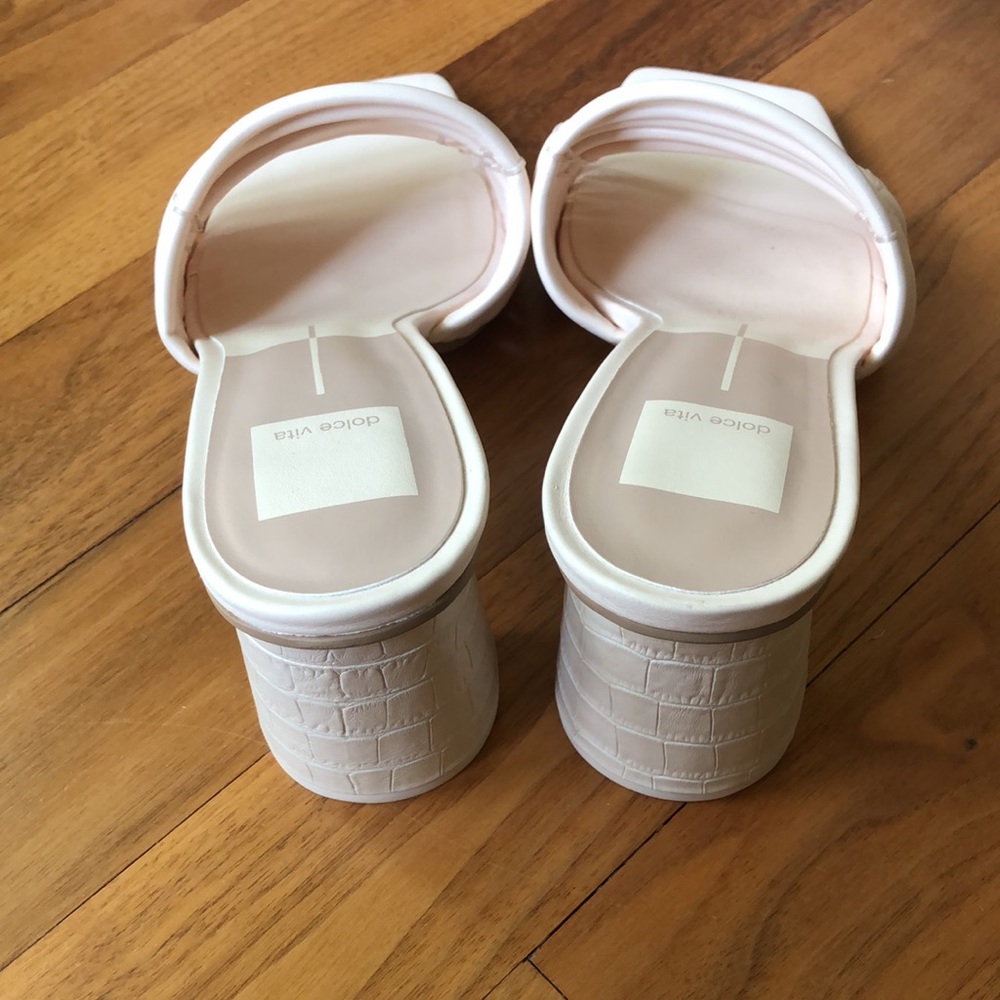 NWT Dolce Vita Ivory Evereve Priana Heel Sandal - Picture 2 of 5